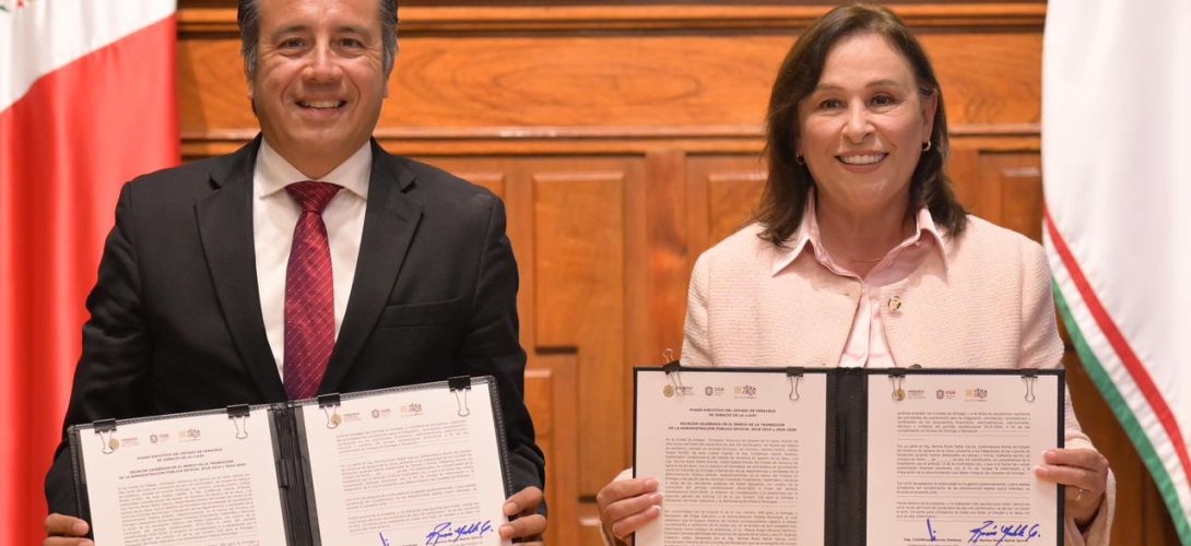 Formalizan Rocío Nahle y Cuitláhuac García inicio de proceso de entrega- recepción