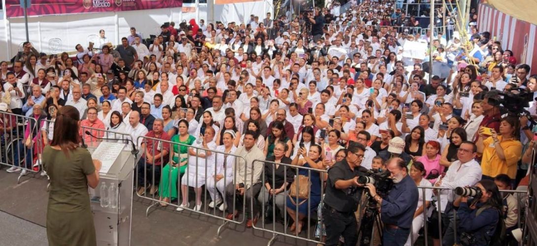 Presidenta invita a celebrar 7 años de la 4T