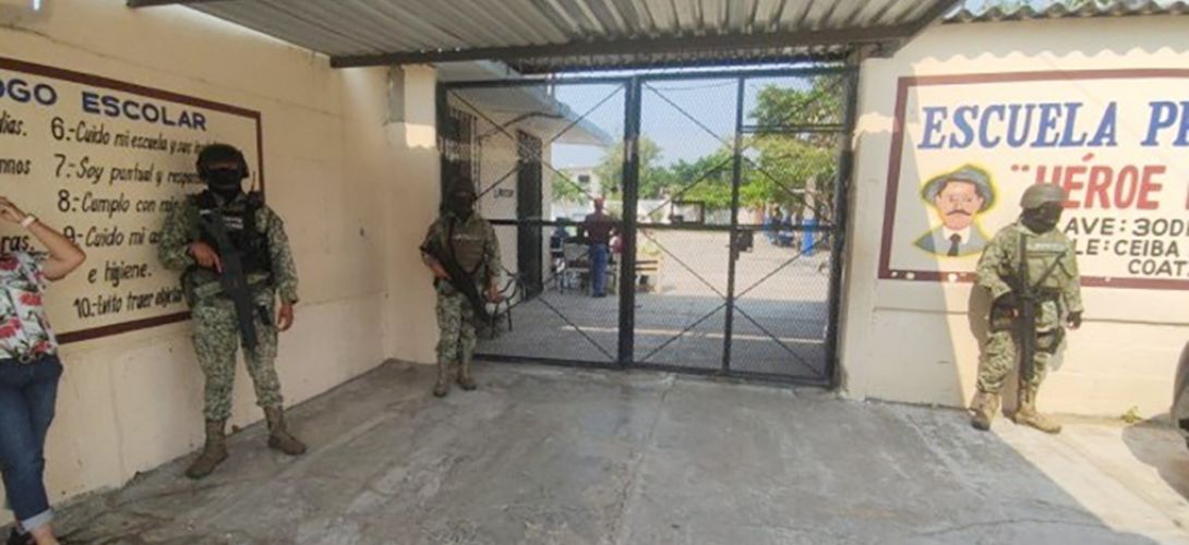 Guardia Nacional vigilará escuela amenazada en Coatzacoalcos