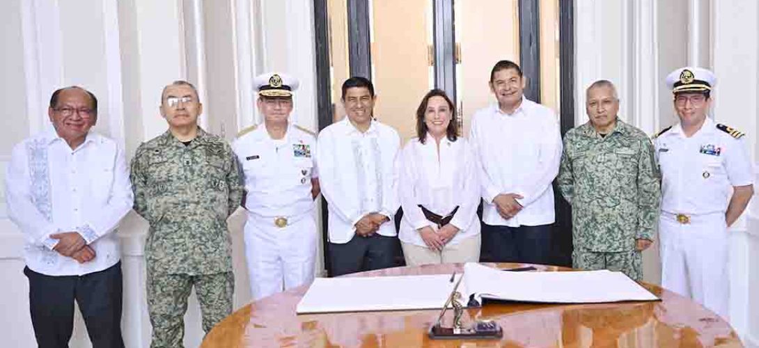 Signa gobernadora alianza de seguridad con Oaxaca y Puebla