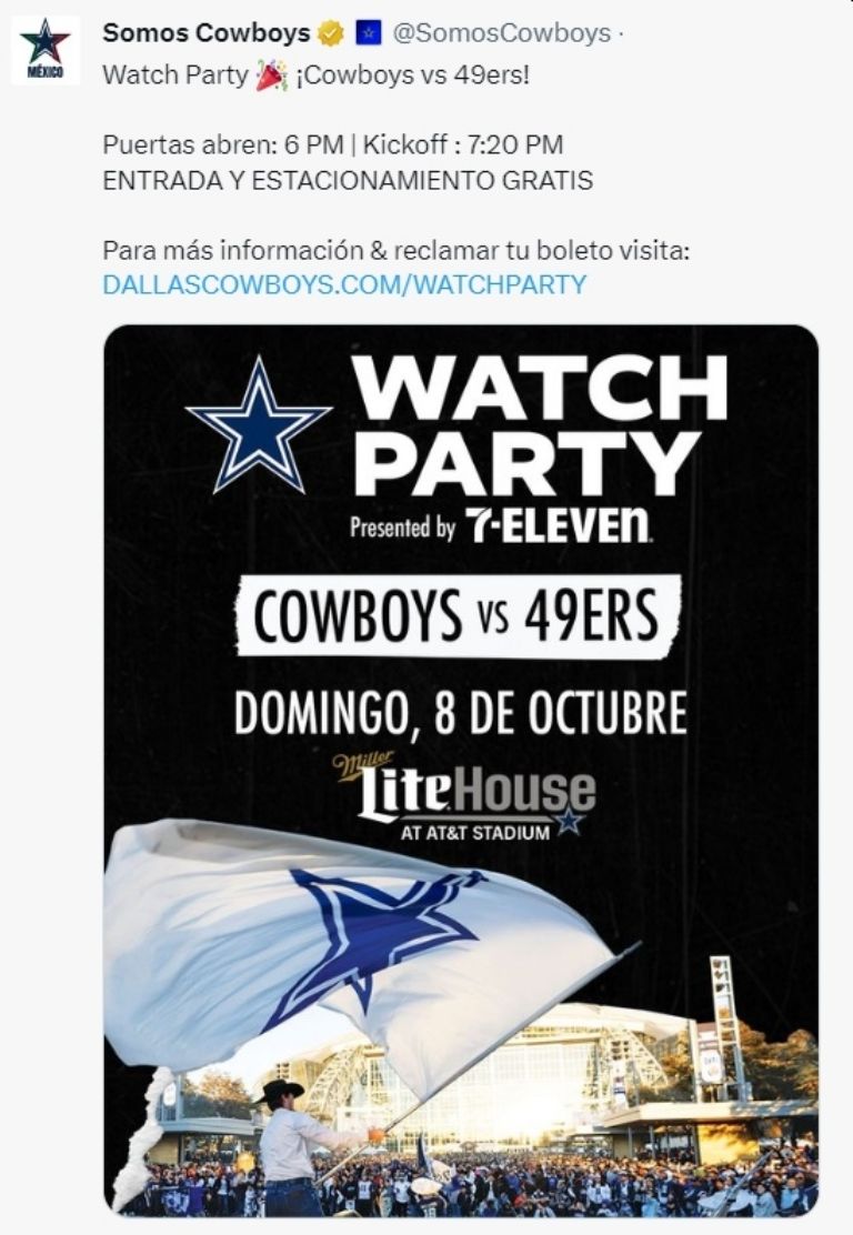 NFL: ¿A qué hora y dónde ver el juego entre Dallas Cowboys vs San Francisco  49ers?