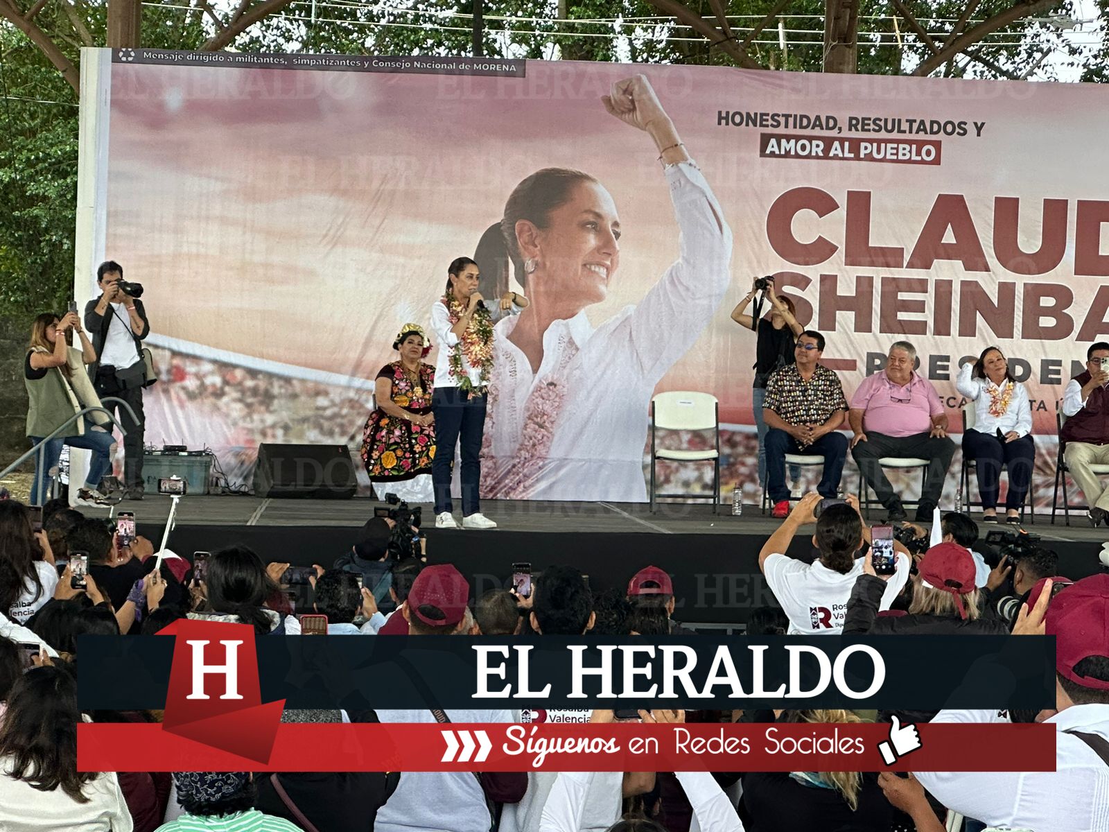 Claudia Sheinbaum llega a Minatitlán